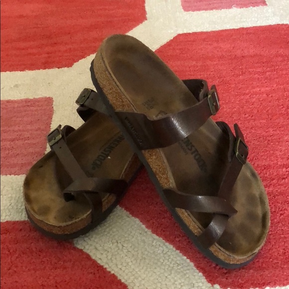 Birkenstock Shoes - Birkenstock Mayari metallic brown